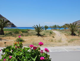 View of the sea from the Hotel Afroditi in Sifnos