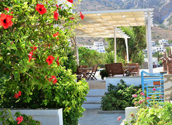 Fleurs en fleurs à l'Hôtel Aphrodite à Sifnos